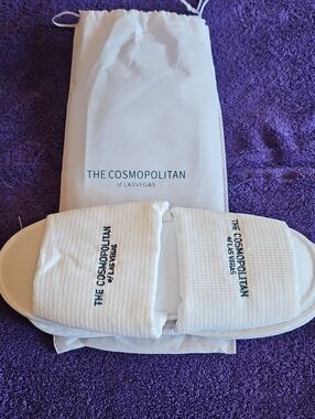 New Travel Slippers, Fits Most Sizes Soft Terry Cotton